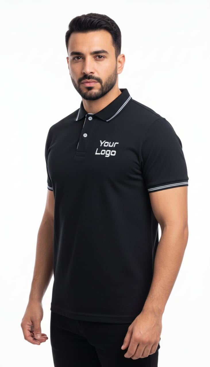 Tipped Polo T Shirt