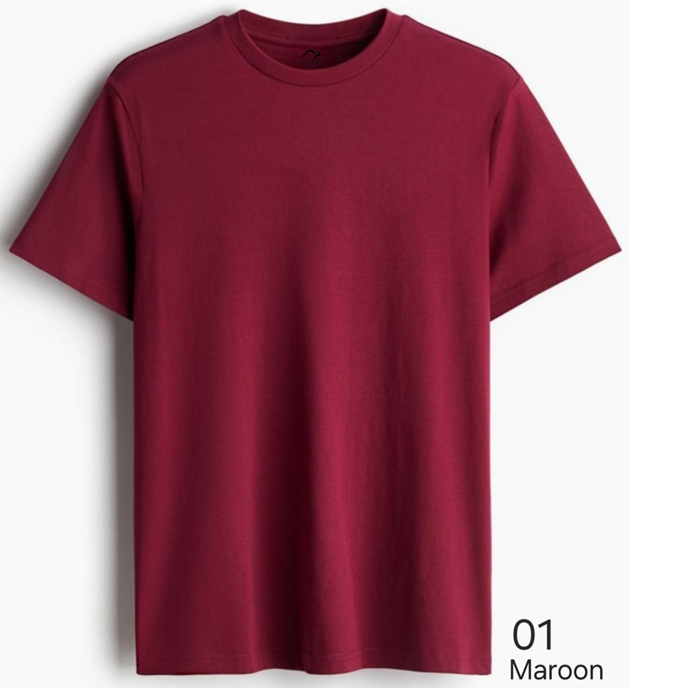 Cotton Round Crew Neck T Shirts