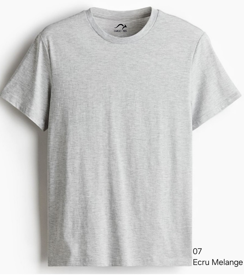 Cotton Round Crew Neck T Shirts